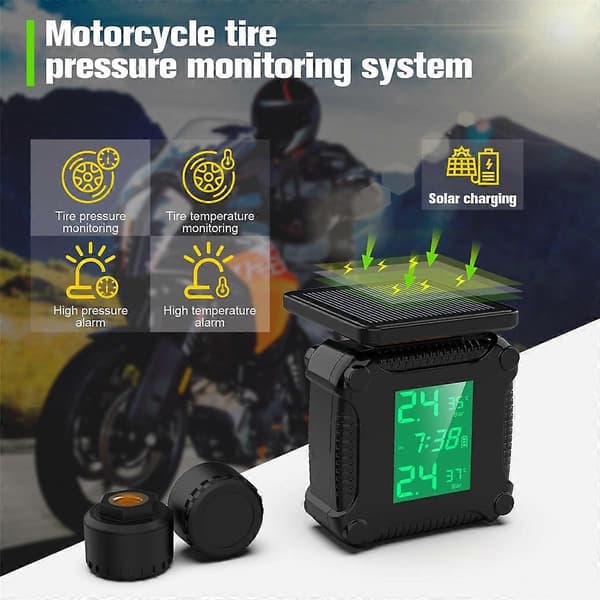 M9 Däcktrycksövervakningssensor Däckdetektering Motorcykeltillbehör
