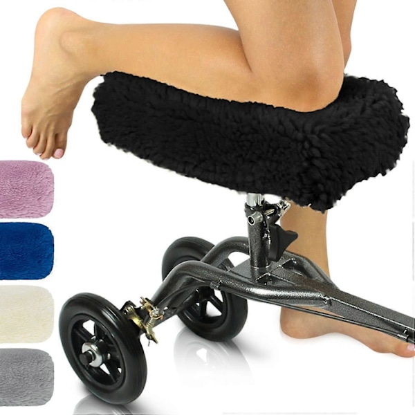 Knäskoterskydd - Mjuk Plysch Vuxen Fårskinns Memory Foam Kudde, Gåstolstillbehör