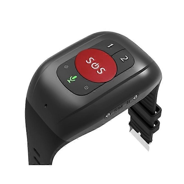 Vanhuksille tarkoitettu 4G SOS -kello GPS -paikannuksella, rannekoru, hätäilmoitus, GPS -paikannus, sykemittaus -B