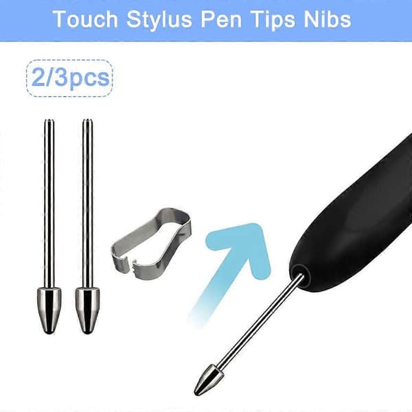 Udskiftning af styluspen med blød spids til Tab S6 S7 S8 S9 Note10 20 1tip och 1clip