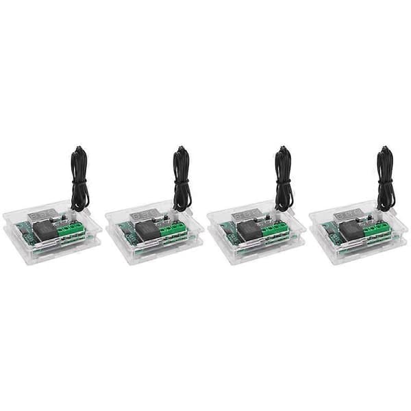 4 stk. W1209 DC Digital Temperaturkontrollermodul Elektronisk Temperatur Temp Kontrollmodul Bryter