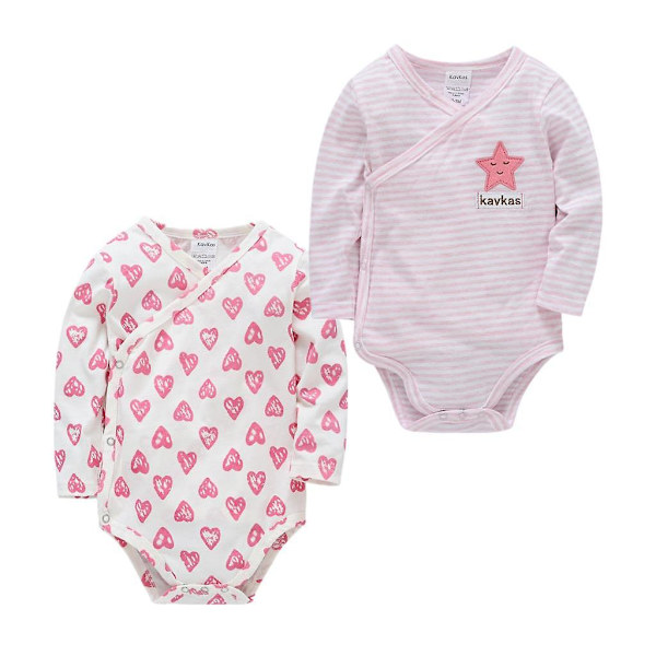 Beibei pyjamas ren bomull mjuk 0-12m baby 2/3/4 stycken Ivory 0-3M