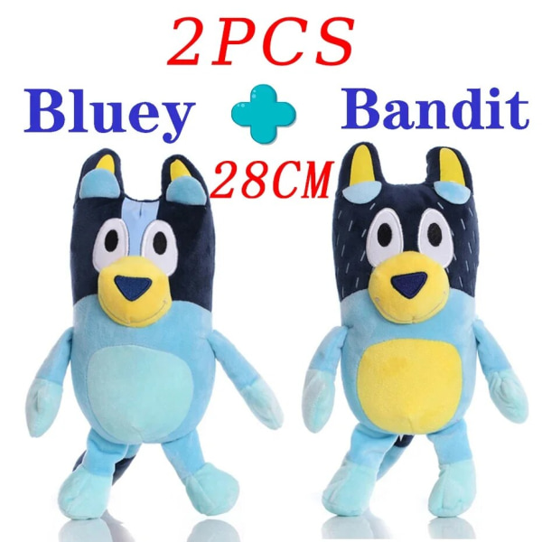 Pehmolelu Koira Bingo Perhe Pehmolelu Sarjakuva Koira Pehmeät Täytetyt Eläimet Chilli Anime 28cm Nuket Syntymäpäivä Joululahjat Lapselle Bluey Bandit