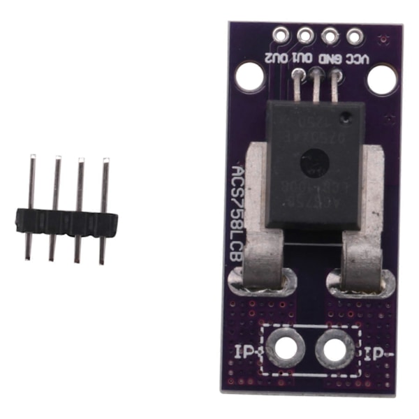 ACS758 ACS758LCB-100B Strømmodul Lineær Hall Strømsensor PFF-T Strømdeteksjon 3-5V