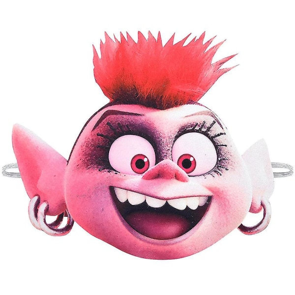 Trolls World Tour Rock Queen Barb Børne Cosplay Party Kostume Outfit 6-7 Years