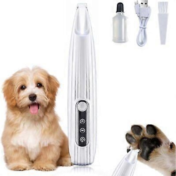 Saffory Hundtrimmer, Saffory Elektrisk Hundtrimmer, Mikroprecisionstrimmer för Husdjur white