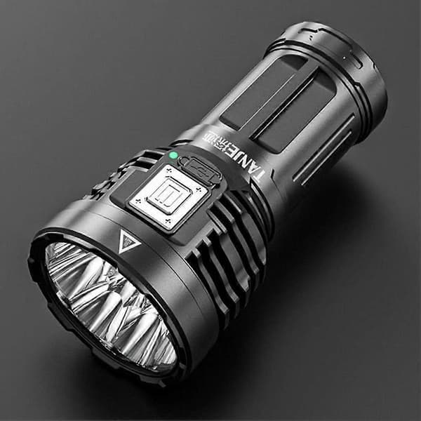 Super Bright 12000000LM Flashlight 8 LED Flashlight USB Rechargeable Tactical