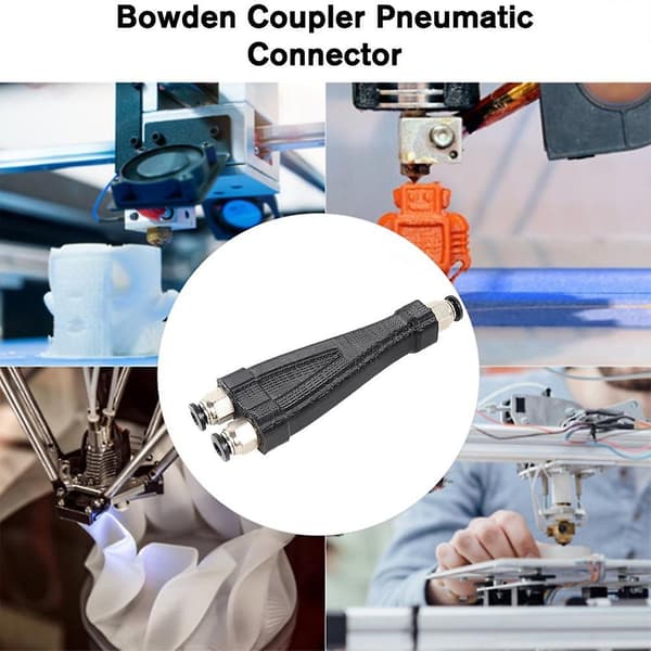 Bowden-kobling pneumatisk konnektor til BambuLab 3D-printer