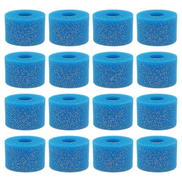 16 stk For Pure Spa Gjenbrukbare Vaskbare Skum Hot Tub Filterpatron S1 Type