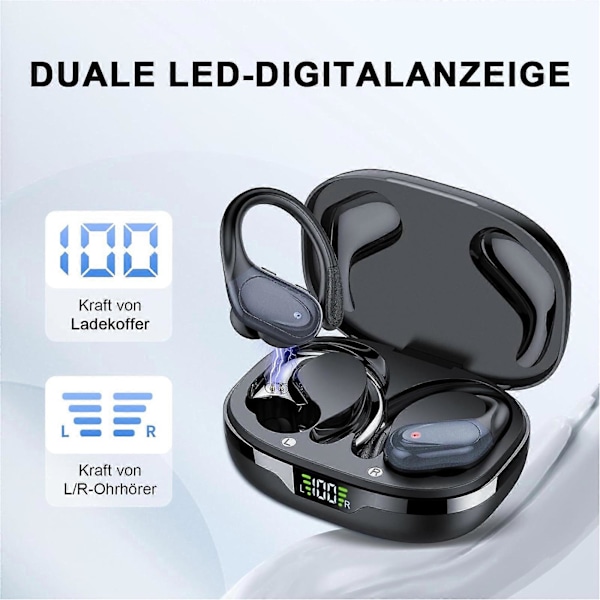 BX-17 Bluetooth 5.3 In-Ear Øretelefoner med Mikrofon - Sort
