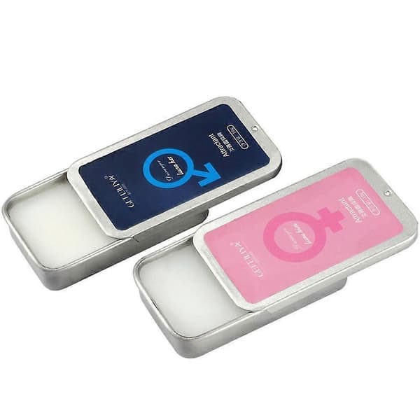 Solid Perfume Balm Long Lasting Alcohol-Free for Men Women Portable blå
