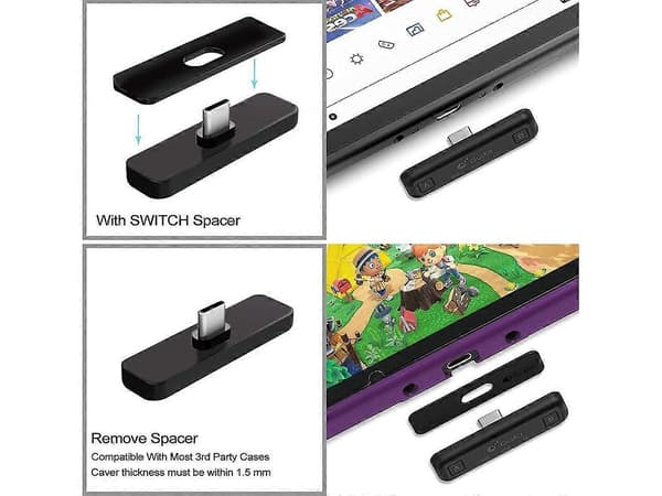 GuliKit Route Air Pro Bluetooth Adapter til Nintendo Switch/Switch OLED/Switch Lite PS5 PS4 PC, Trådløs Audio Transmitter med aptX LL, Understøtter in-Ga