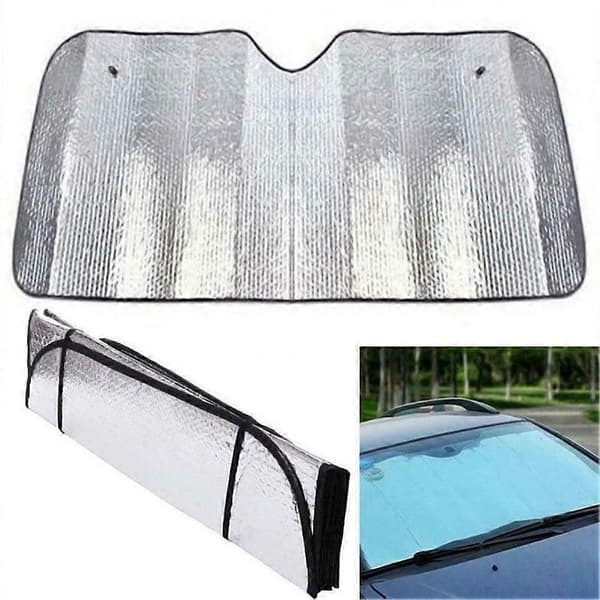 Foldable Car Windshield Sun Shade, Dustproof UV Protection 130x60 cm