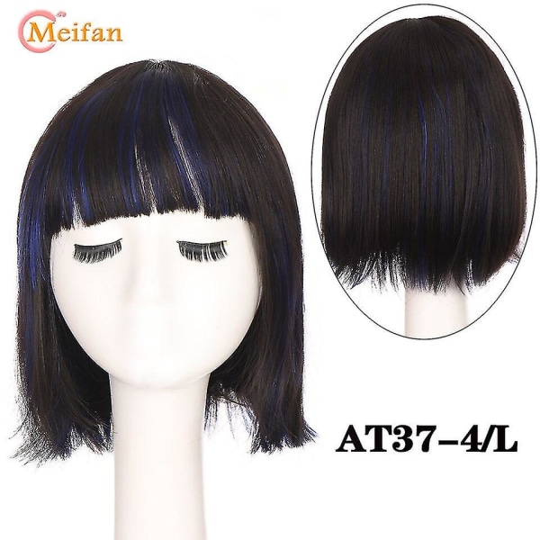 Meifan Syntetisk Kort Bob Cosplay Anime Peruk Med Lugg För AT37-4-L