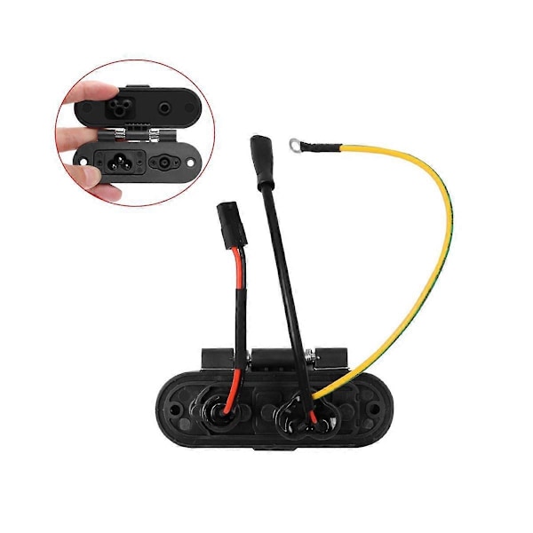 Lämplig för No. 9 MAX G30 Elscooter Tillbehör Vattentät Kontakt Laddningsport Montering Port