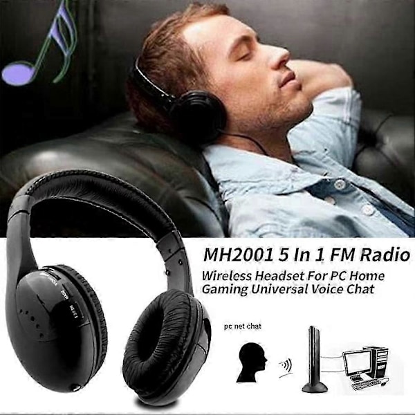 5-in-1 Bluetooth Langaton TV-kuulokkeet