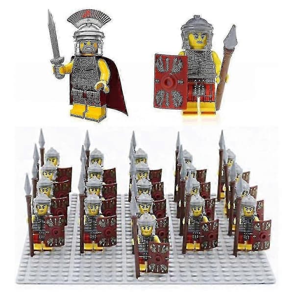 21 st/set Romersk militär Centurion Soldater Minifigurer Armé Leksaker Samling Barn Present