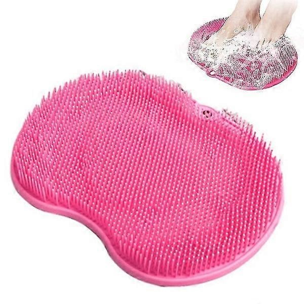 Brusefodskrubber Massager med Akupressurmåtte og Skridsikker Sugekop