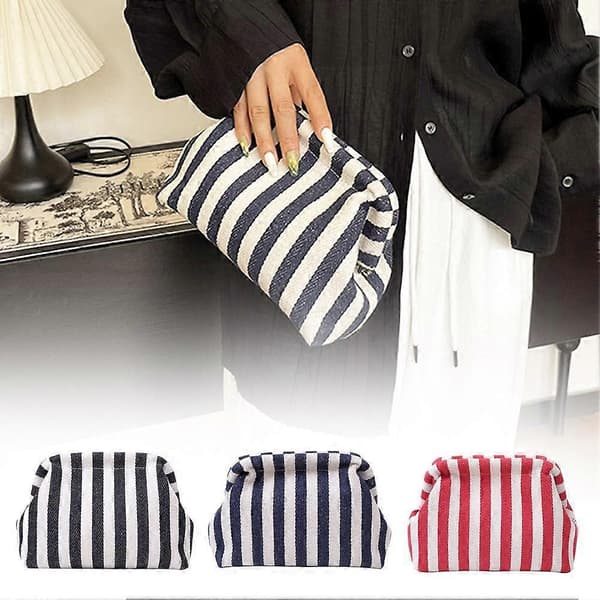 Sommer Vævede Hæklede Punge Til Kvinder Strand Clutch Håndtasker 2025 Dumpling Hobo Svart