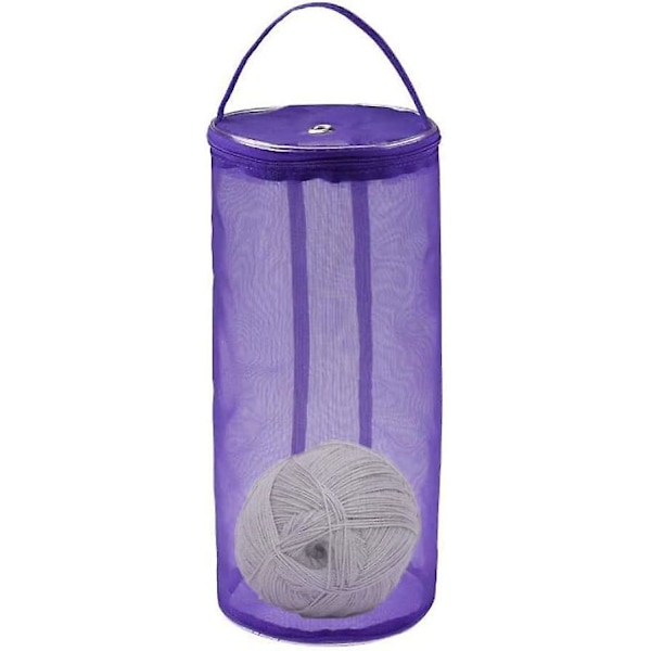 2 Stycken Tomma Garnförvaringsväskor, Mesh Stickväska Organizer