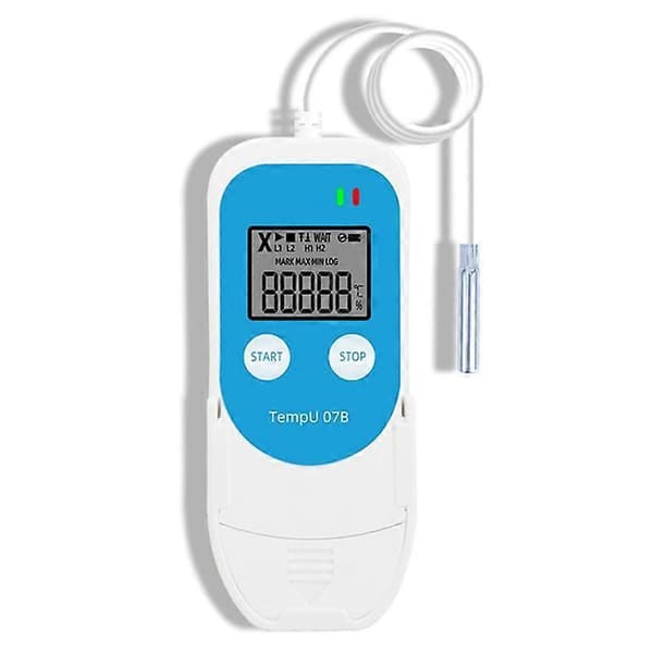 TempU 07B Temperatur-/Luftfuktighetslogger Digital USB Datalogger Termometer Hygrometer för Kylning