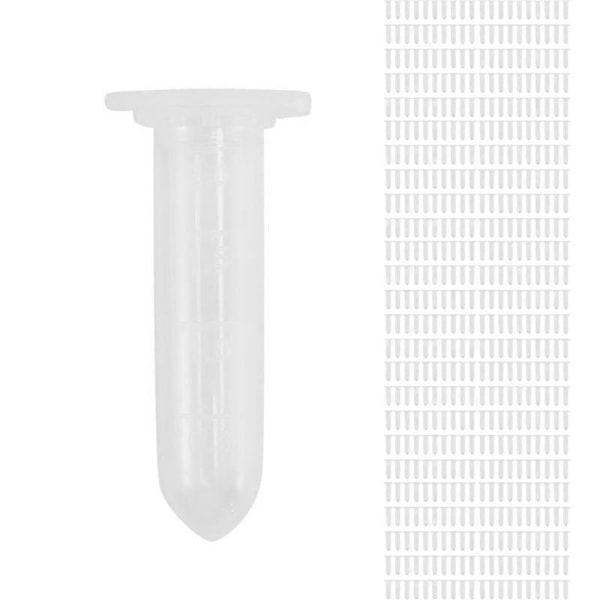 500 st 2 ml -Centrifugrör provrör injektionsflaska klar plast injektionsflaskor behållare snäpplock för laboratorium Sa