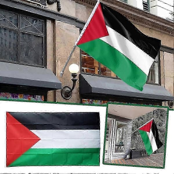 Palestina brodert flagg i polyesterduk 90*150cm
