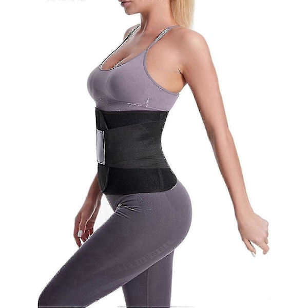 Efterfødselsmavebælte - C-sektion Mavebinder Wrap Abdominal Binder til Genoptræning efter Operation - Girdle til Maveplastik Black XL 01