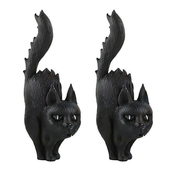 Halloween-hahmot, kirjahyllyn työpöydän koriste, musta