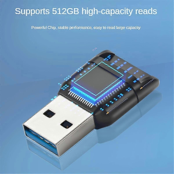 Hukommelseskortlæseradapter USB 3.0 Højhastigheds Flash Hukommelseskortadapter til TF PC Computer Laptop