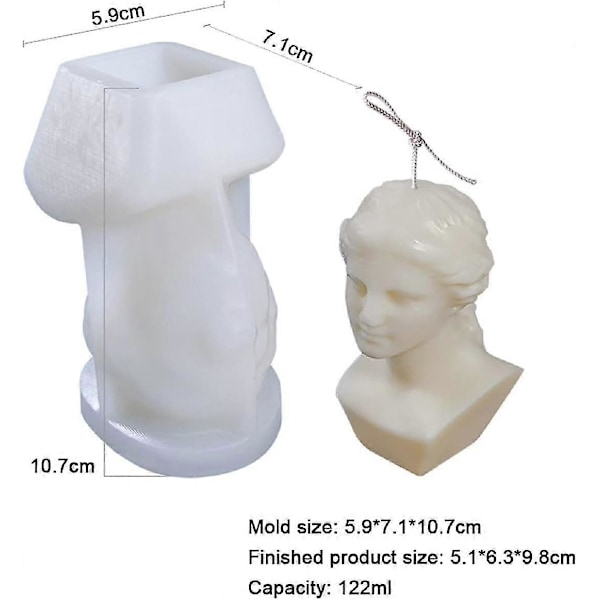 Venus Gudinde Lysform, Kropskunst Skulptur Silikoneform, Afrodite Kvindekropsform til Fremstilling