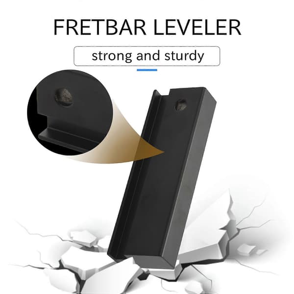 Fretbar Understring Leveler Fret Slipnings Nivelleringsbalk Fil Bar Luthier Verktyg för Gitarr Bas Reparation