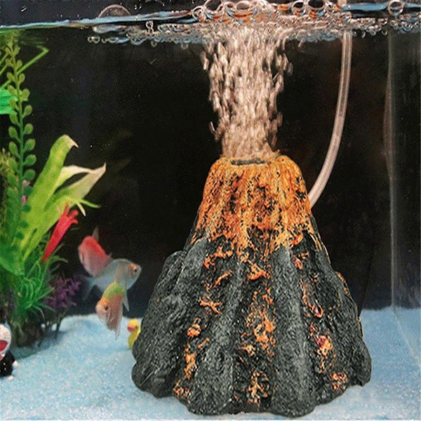 Akvarium Landskapsforming Resin Akvariumstilbehør Ornamenter Oksygenpumpe Luftstein Oksygeneringsverktøy