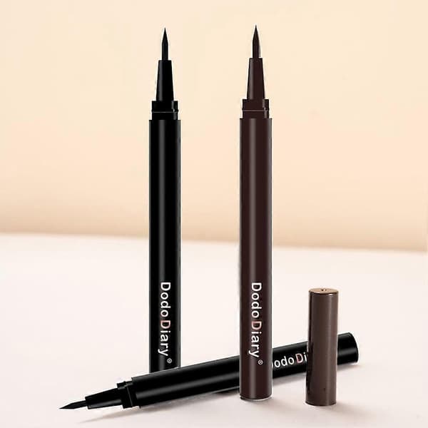 Dodiary Flydende Eyeliner Vandfast Langtidsholdbar Eyeliner Sort Brun Black