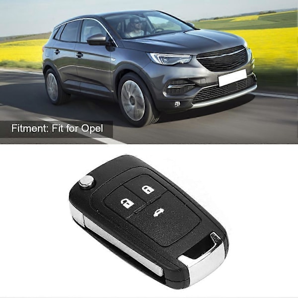 3 Painikkeen Auton Avaimen Kotelo Kaukosäätimen Avaimen Kotelo Vaihto Sopii Opel Valkoinen Painike Tyypille