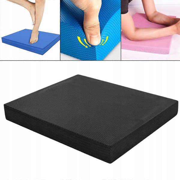 Balansepute for trening, fysioterapi L Svart
