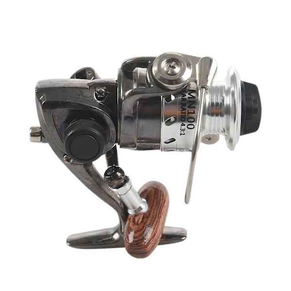 3X MN100 Helmetall Kropp Spinnfiske Rulle Isfiske Rulle Flottmete Hjul Mini Liten Rulle