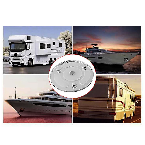 Dual Blå/Hvid Tryk Dæmper LED Lampe 12-30V DC LED Cirkulær Loftslampe til RV Autocamper Ma