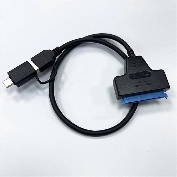 USB 3.0 USB C - SATA-kaapeli Kiintolevyadapterikaapeli Datakaapeli 2,5 tuuman SSD HDD -kiintolevylle D