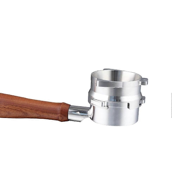 Kaffepulverdoseringstrakt i rustfritt stål 54MM Kaffetamper Roterbar Løkke for Kaffemaskiner Pow