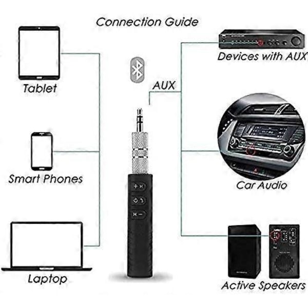 Håndfri Musik Audio Receiver Adapter Bil AUX Kit Trådløse Bluetooth Kits Bluetooth Jack Bil Kit til Hovedtelefon Højttaler Bil Stereo