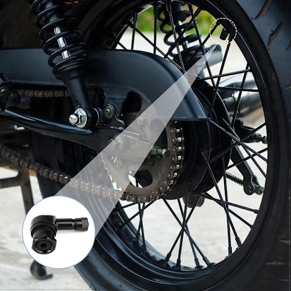 4 stk. Motorcykel Vinkelventil Aluminium Vinkelventil 90 Graders Dækventil Adapter Ventilforlænger Adapter