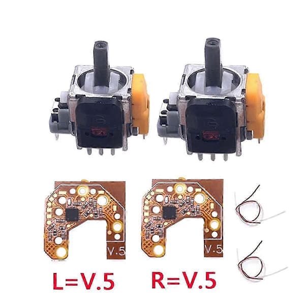 2 STK Hall Effect Joystick & Kalibreringskort til Gamepad Controller Center/Ydre Ring Justering