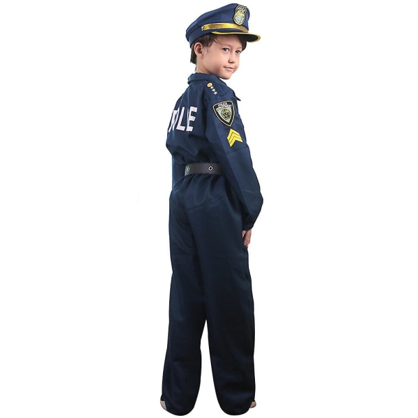 Lapset Police Cosplay Kids Play Show Halloween Drag Party -asut 5-6y