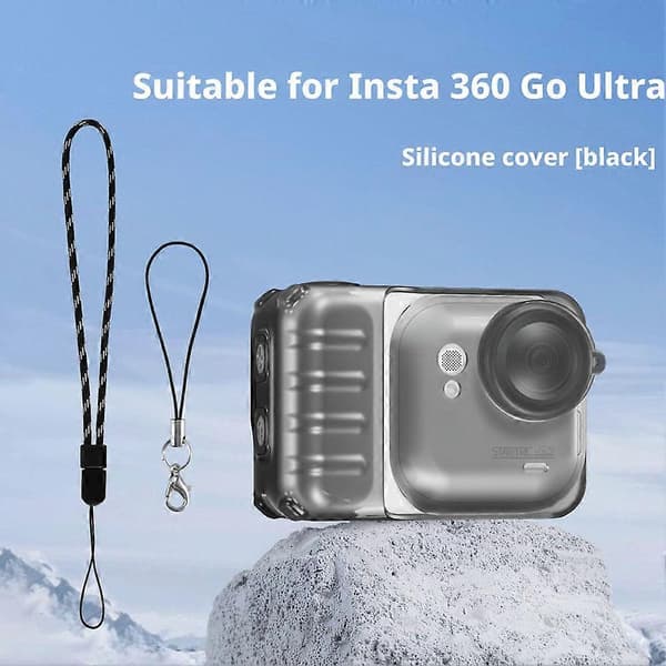 För Insta 360 Goultra skyddsfodral Matte black