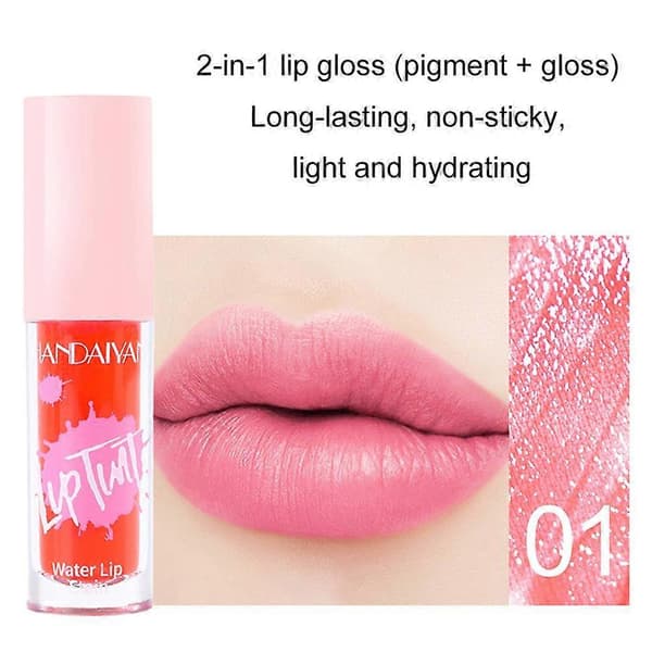 Fruktjuice Leppefarge Ikke-klebende Kopp Flytende Leppestift og Rouge Vanntett 2 V1B6 stytle3