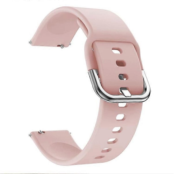 20mm Fyrkantigt Spänne Silikon Smart Klockarmband Kompatibelt För GarminMove Luxe/Move Style/Move 3 Pink