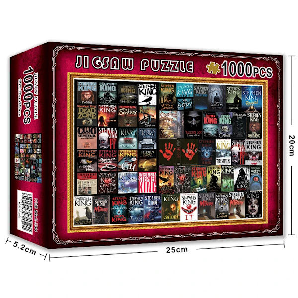 Puslespill for 1000 brikker Papirpuslespill Pedagogisk Intellektuell Dekompresjon DIY Puslespill Leker Gave Horror story