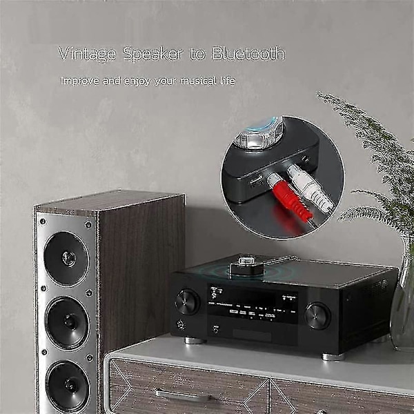 Bluetooth 5.0 Audio Receiver 3D Stereo Langaton Adapteri TF-kortti RCA 3.5mm 3.5 Aux-liitäntä Auton Johdolle