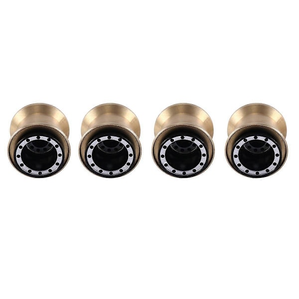 4 stk. Messing Klemring Metall 1.0 Felg Hjulnav for FMS FCX24 Max Smasher 1/24 RC Crawler Bil U
